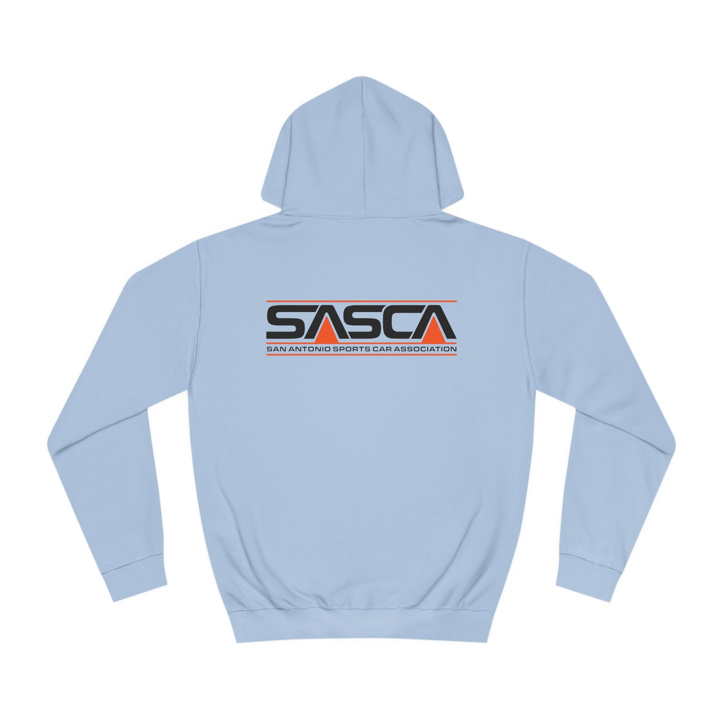 Unisex College Hoodie - Light - SASCA Logo front and back