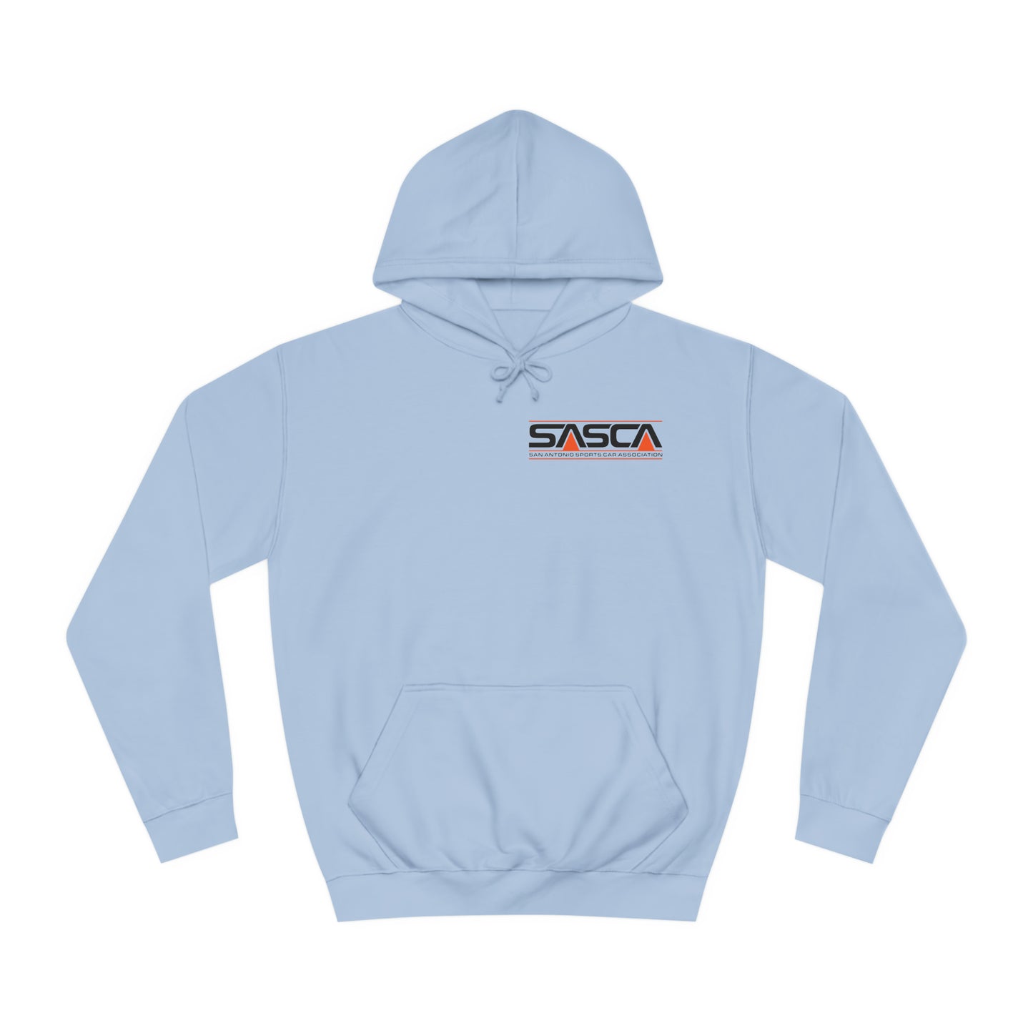 Unisex College Hoodie - Light - SASCA Logo front and back