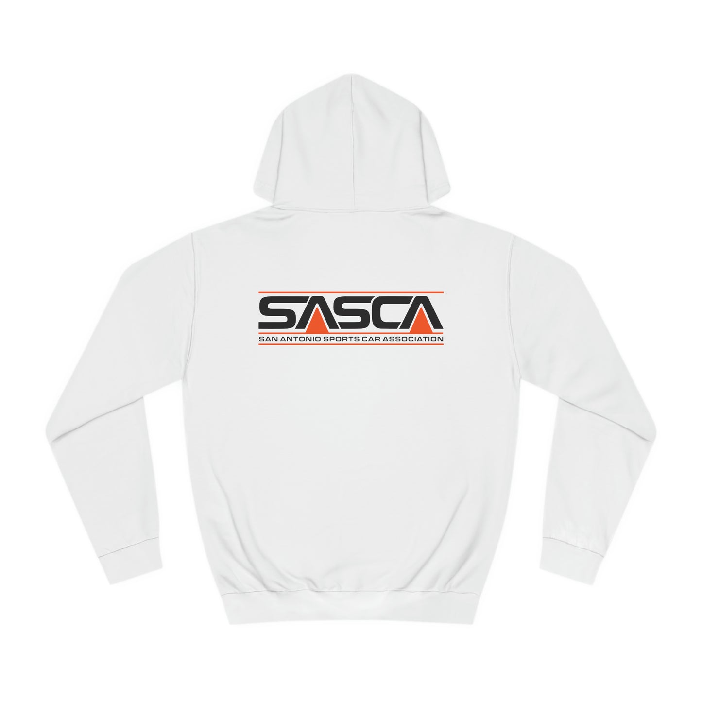 Unisex College Hoodie - Light - SASCA Logo front and back