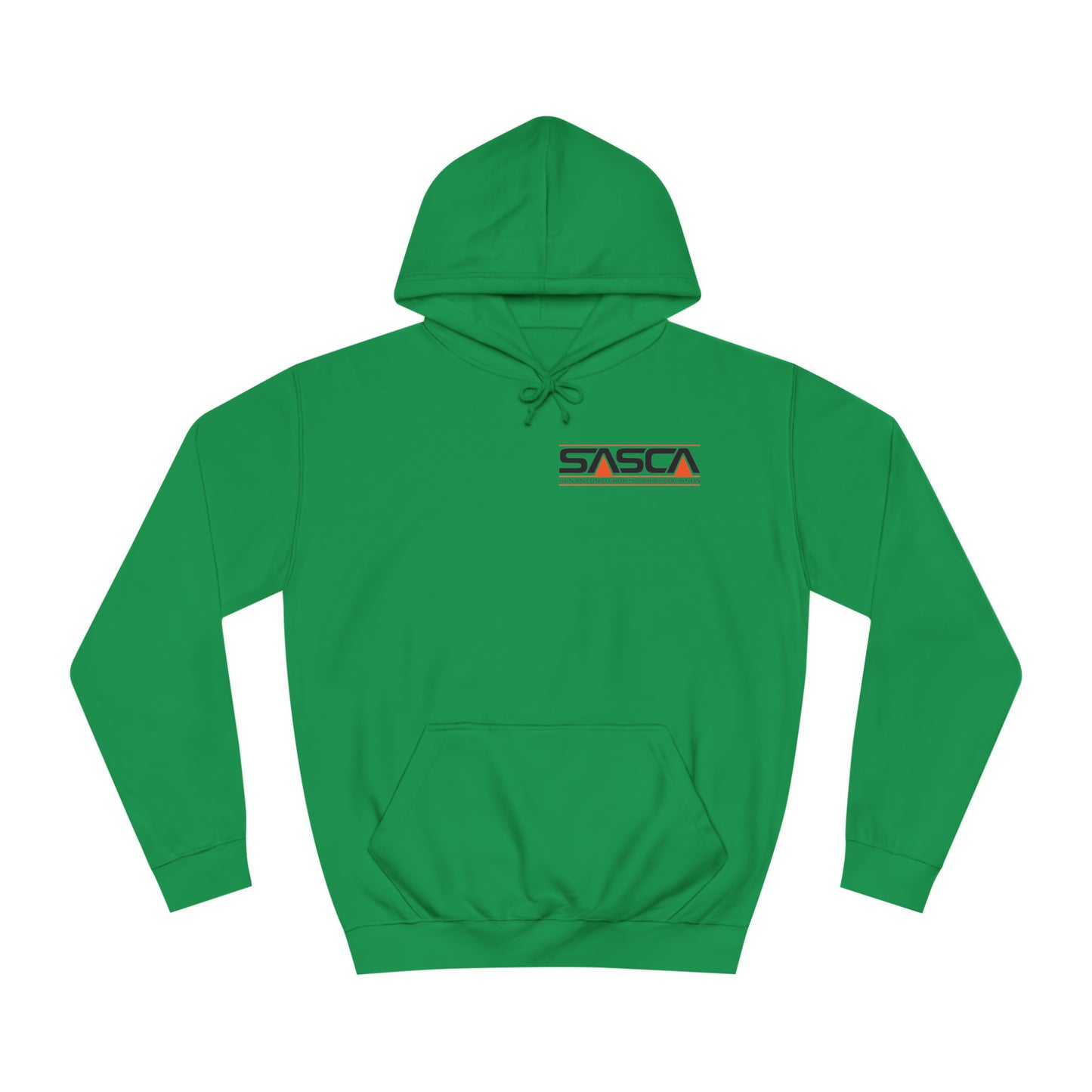 Unisex College Hoodie - Light - SASCA Logo front and back