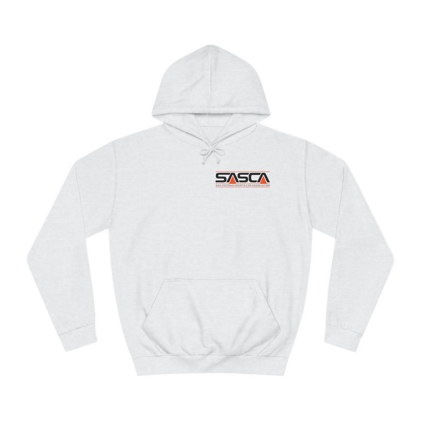 Unisex College Hoodie - Light - SASCA Logo front and back