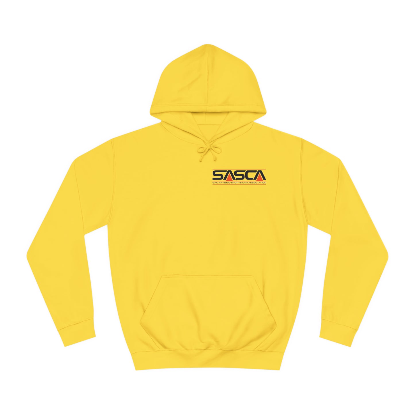 Unisex College Hoodie - Light - SASCA Logo front and back