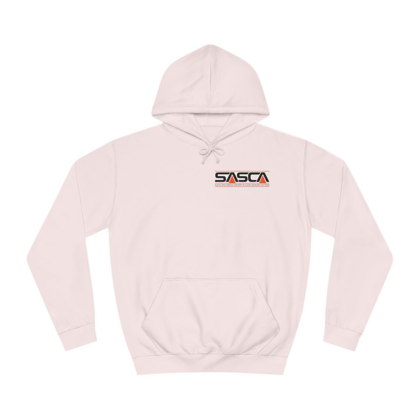 Unisex College Hoodie - Light - SASCA Logo front and back