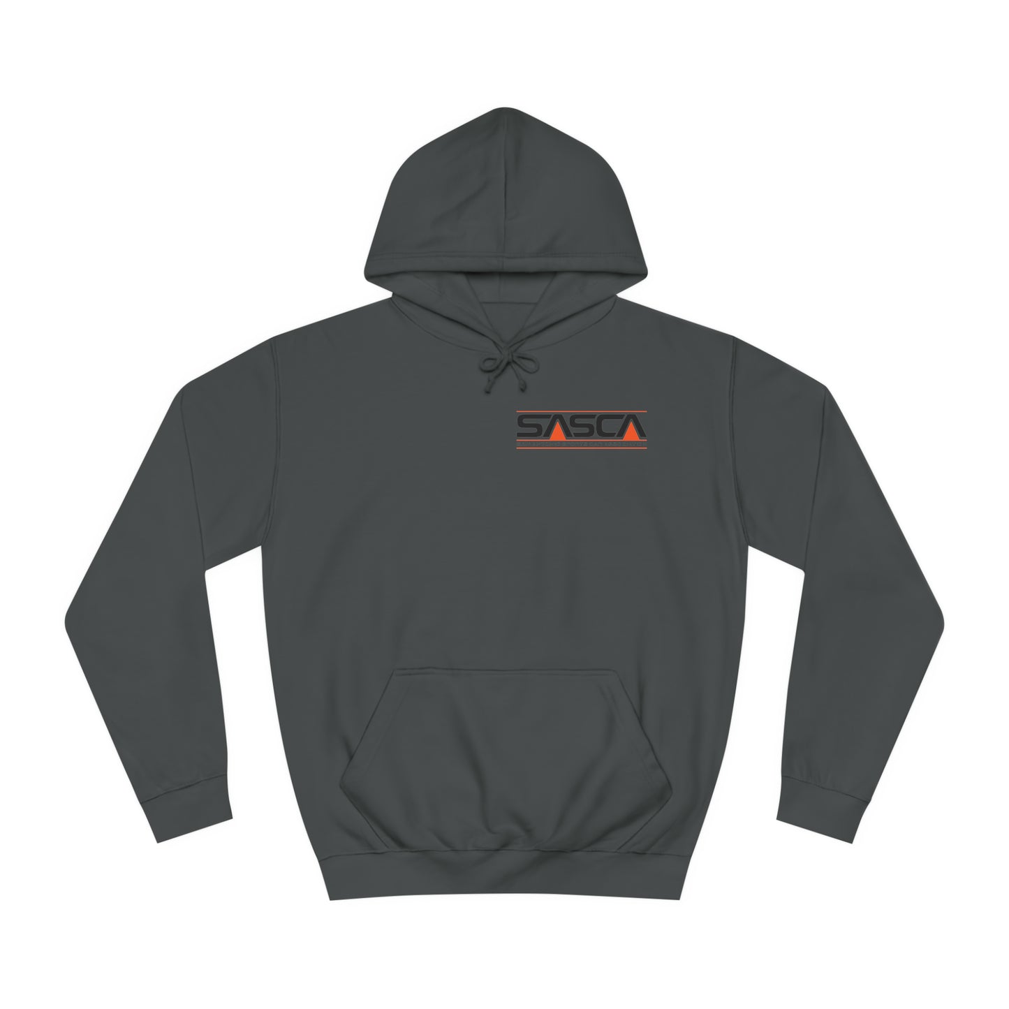 Unisex College Hoodie - Light - SASCA Logo front and back