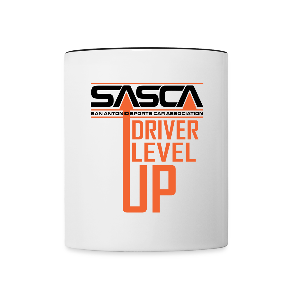Contrast Coffee Mug - Driver Level Up - white/black