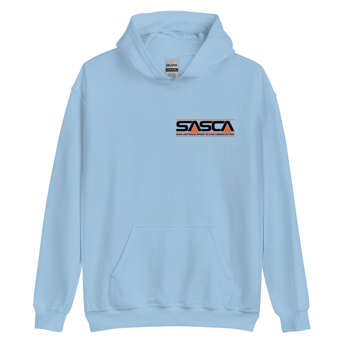 Unisex heavy blend hoodie Front and Back Logo - light