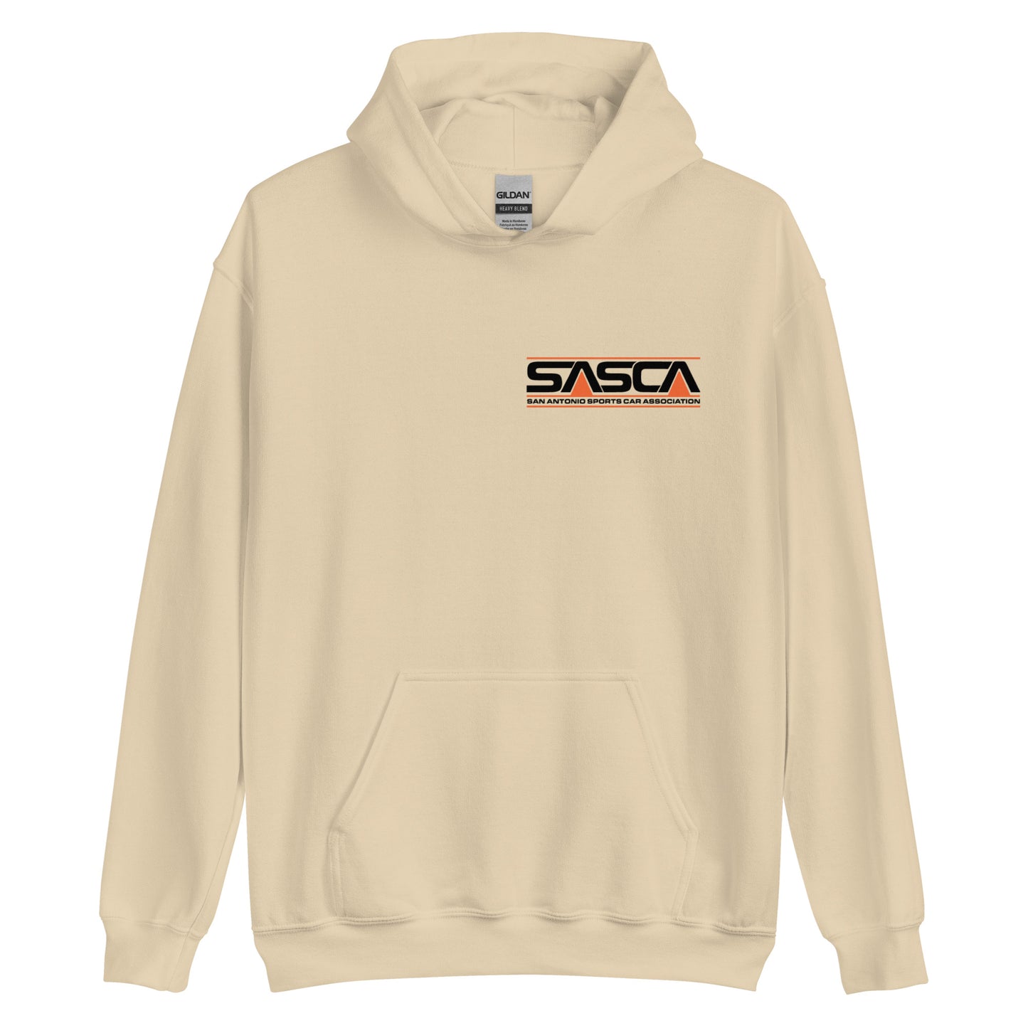Unisex heavy blend hoodie Front and Back Logo - light