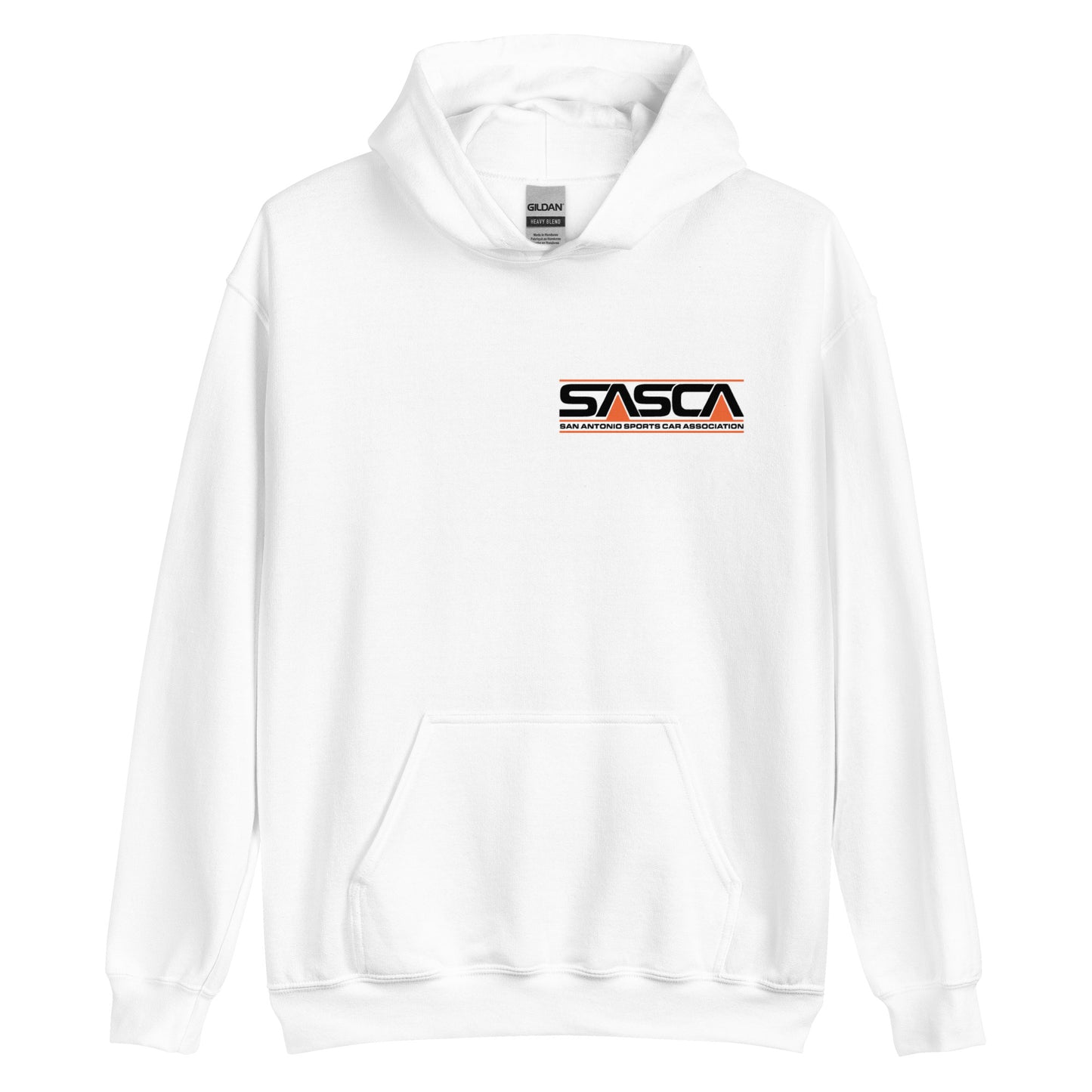 Unisex heavy blend hoodie Front and Back Logo - light