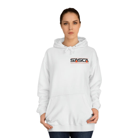 Unisex College Hoodie - Light - SASCA Logo front and back