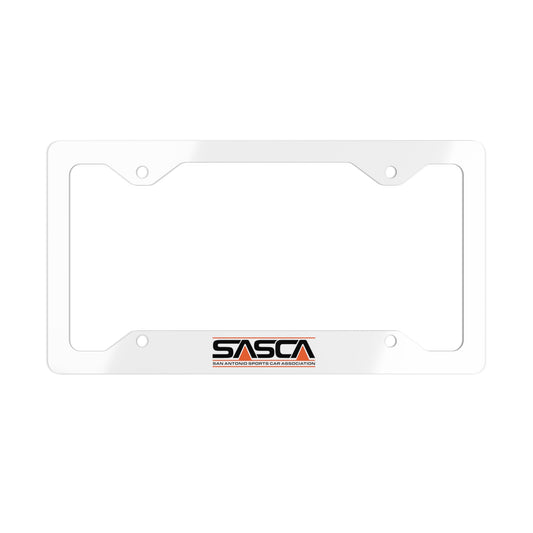 Metal License Plate Frame - SASCA logo