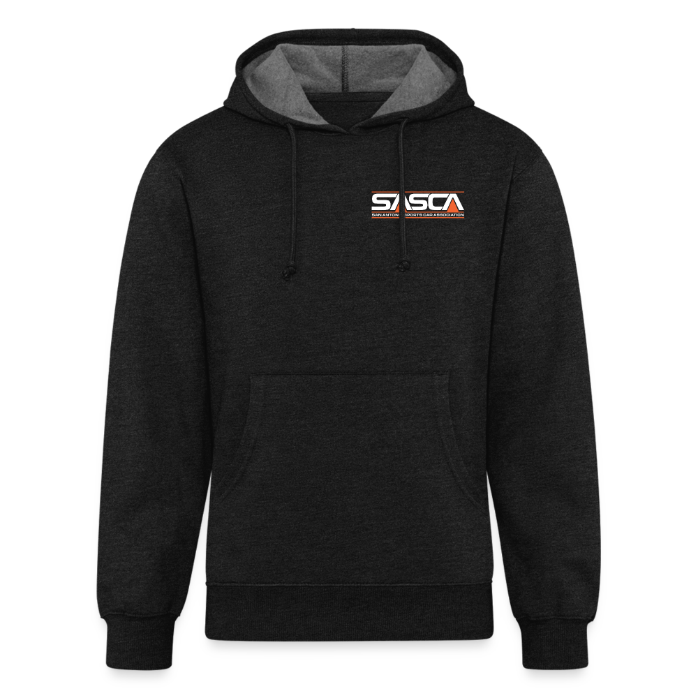 Unisex Organic Hoodie Front logo only - dark - charcoal grey