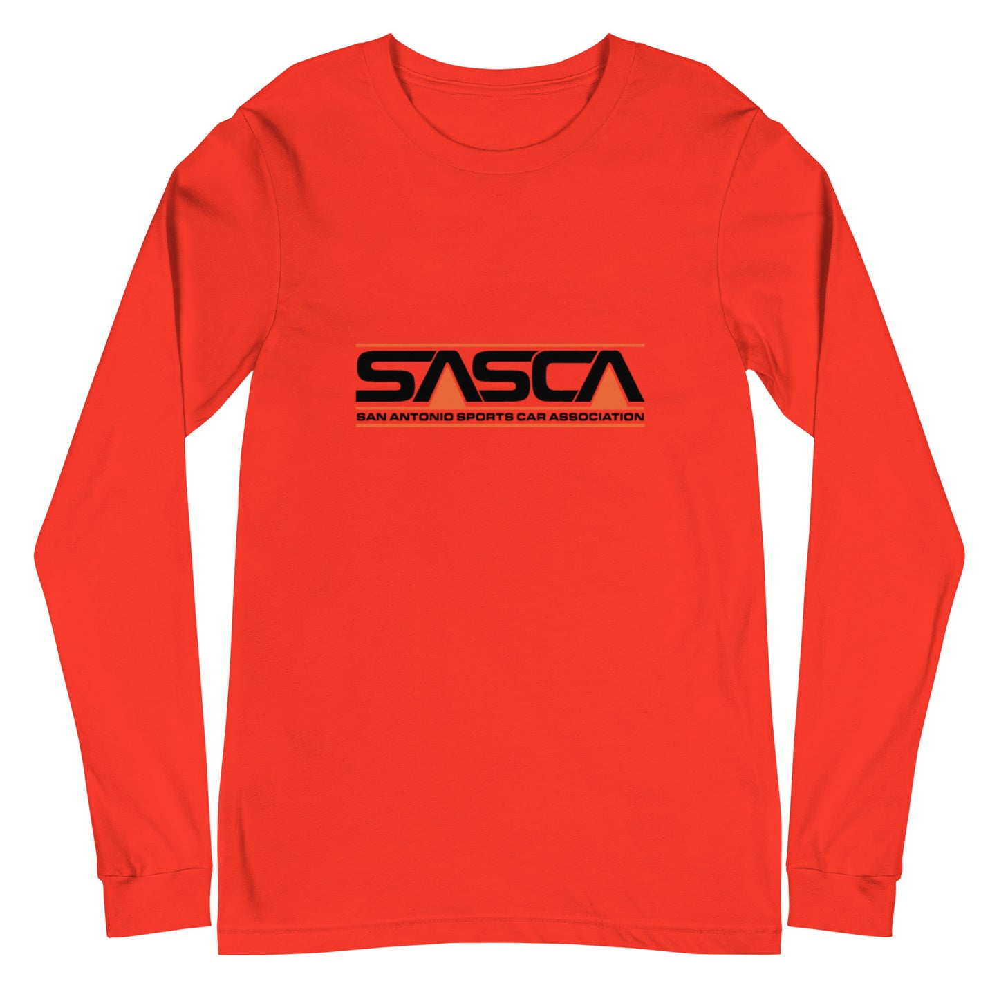 Unisex Long Sleeve Tee Large Front Logo - light