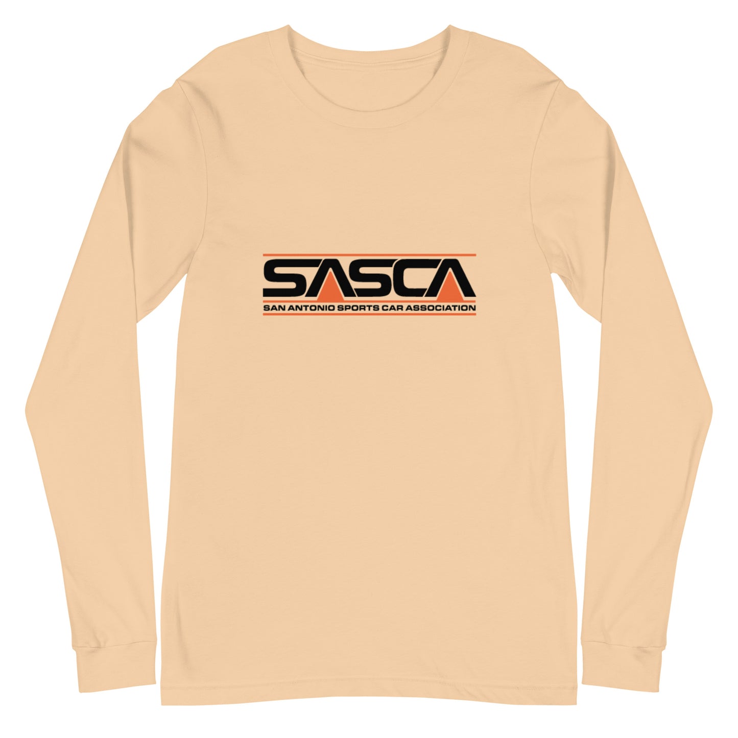 Unisex Long Sleeve Tee Large Front Logo - light