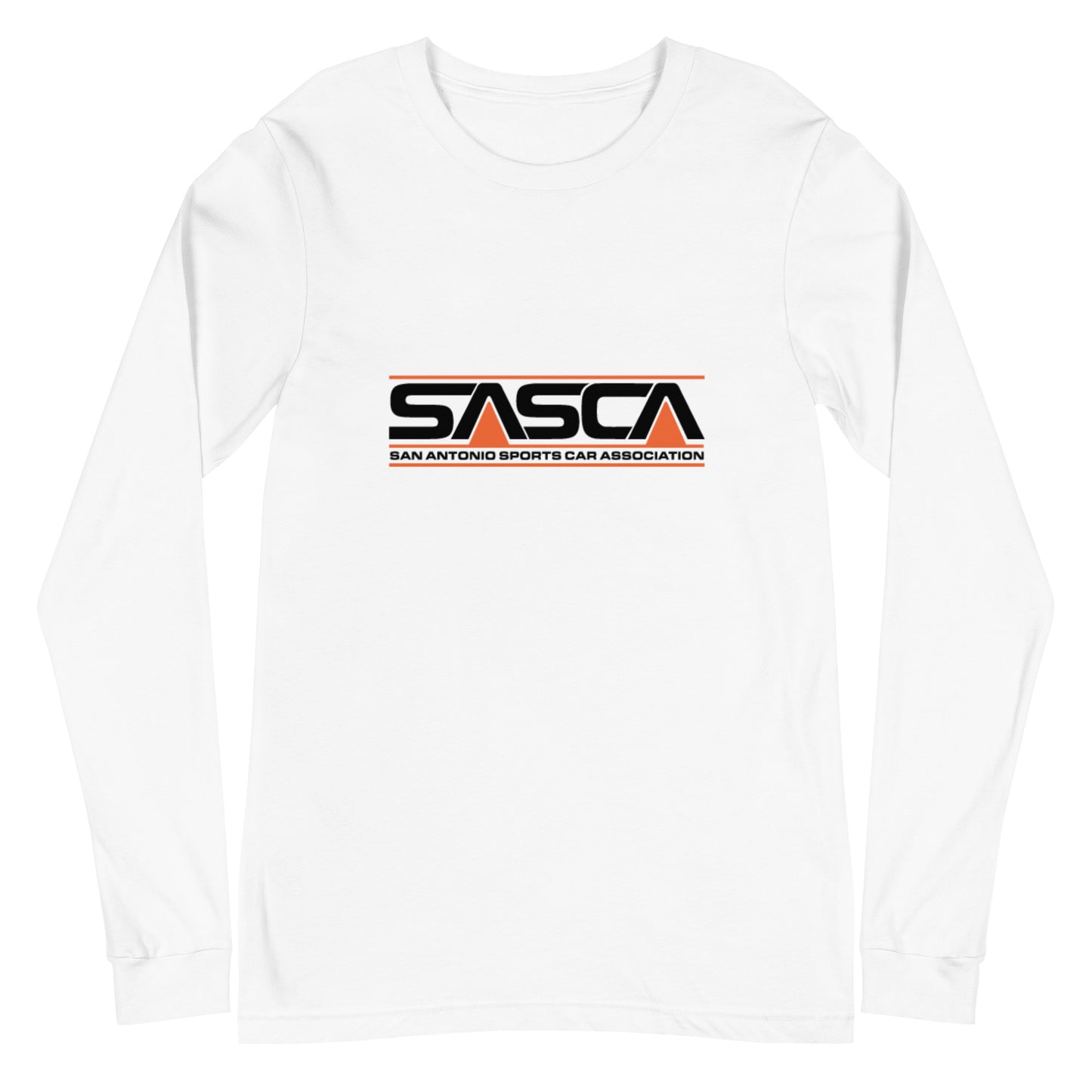 Unisex Long Sleeve Tee Large Front Logo - light